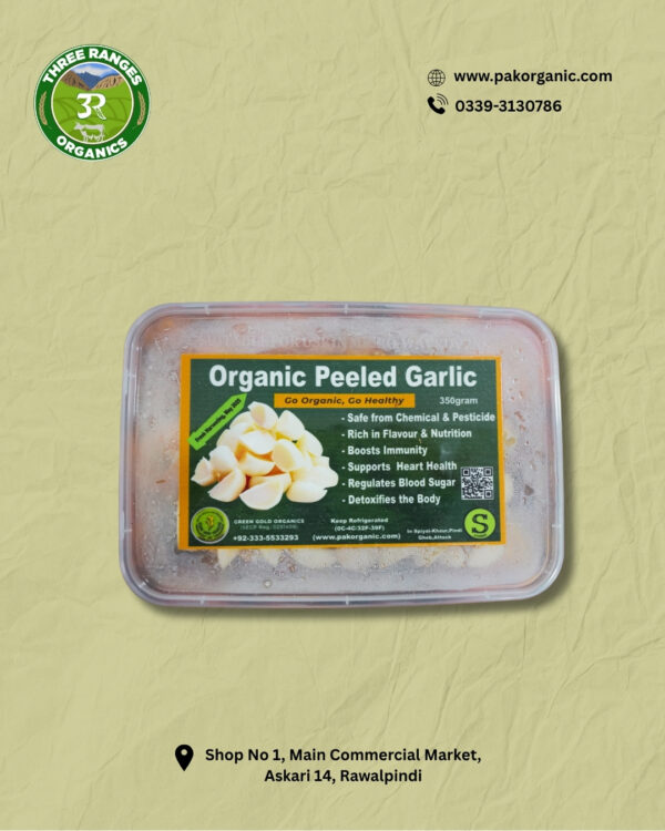 Organic Peeled Garlic (350g)